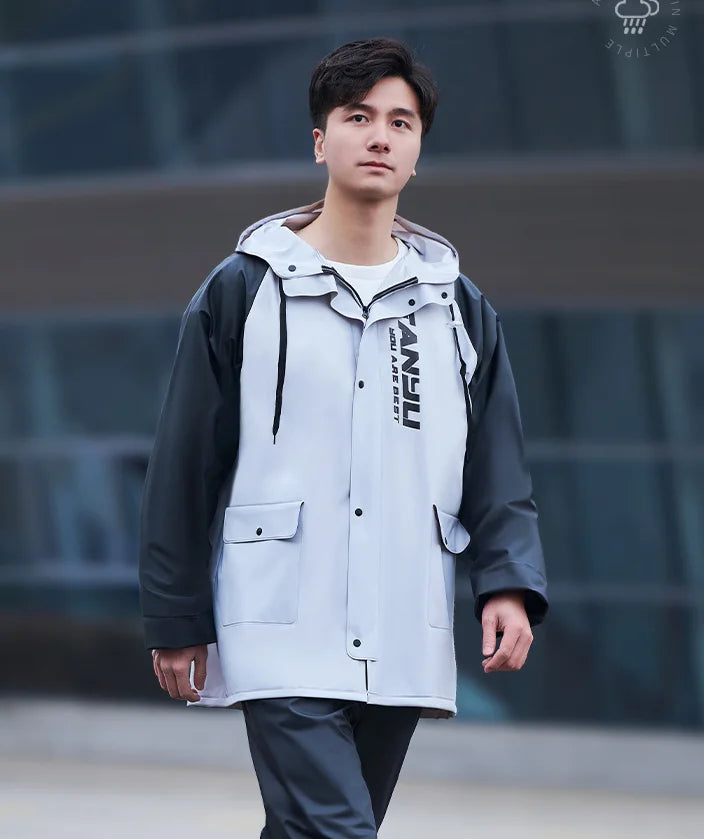 Raincoat and Rainpants Suit Unisex Jacket Hiking Takeaway Rider Rainstorm Prevention Motorcycle Tiktok