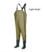 Adult PVC Fisherman Fishing Waders With Boots XXXL Size Plastic Rain Jacket for Hiking Includes Waist Jip Waders