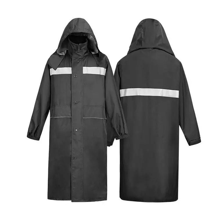 Overall Rain Coat Waterproof Rain Poncho  Full Length Rain Jacket With Reflective Tape Secondary image