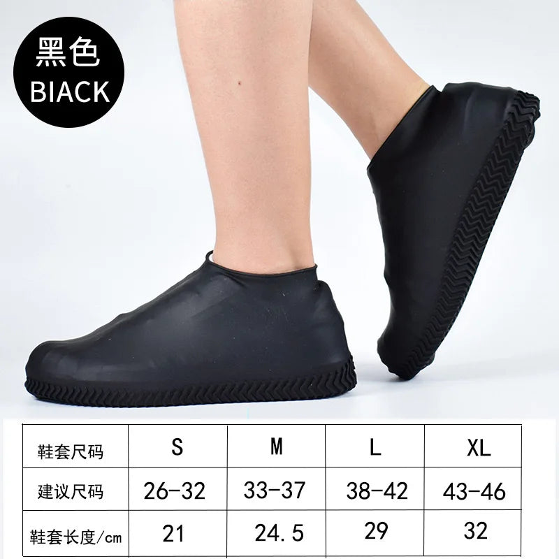 Waterproof Silicone Rain Boots Shoe Covers Can Be Re-used With Non-slip Rubber Opp Bag Jiangxi Midi Water Proof Shoe Cover DINO