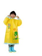 High Quality Eva Children's  Cartoon Waterproof Raincoat  Poncho Student Rainwear Outdoor Schoolbag for Kids Girls Wholesale