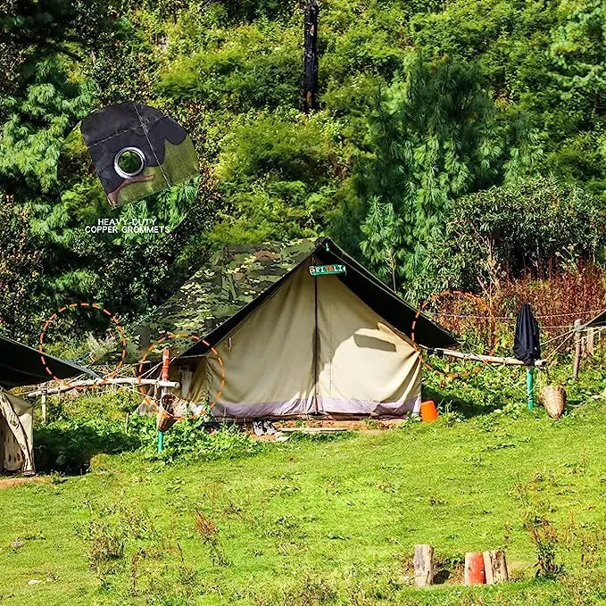 Multifunction Waterproof Raincoat Poncho Camouflage Style With Hood One Pocket Raincoat Suit Outdoor Camping Tent Rain Cover