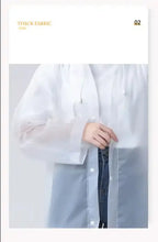 Rain Poncho Waterproof Hooded Long Clear Raincoat for Adults Men and Women Rainwear Reusable EVA Unisex Camping Outdoor Event