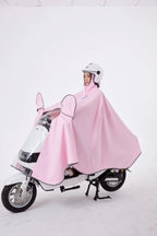 Modern Design Adult Ladies and Girls EVA Long Raincoat Backpack Waterproof Windproof for Outdoor Electric Bicycle