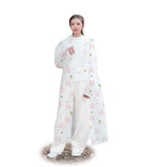 EVA Thickened Fashionable Full-length Printed Raincoat for Adults and Children, Parent-child Hiking