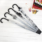 Gossip Girl Princess Umbrella Thickened Transparent Automatic Apollo Mushroom Umbrella Eiffel Tower Plastic Umbrella