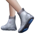 Men's Women's Waterproof Rain Boots Cover Rain Gear Thickened Shoe Covers Non-Slip Shoe Cover for Adult Easy Storage