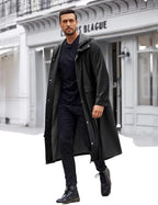 Men's XXL Lightweight Polyester Rainproof Jacket Waterproof Long Sports Raincoat Hood Durable Windproof Adults' Travel Custom