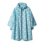 Women's Disposable Waterproof Raincoat Pockets Portable Poncho Fishing Hiking Colorful Flower Style Clothing Adults Girls