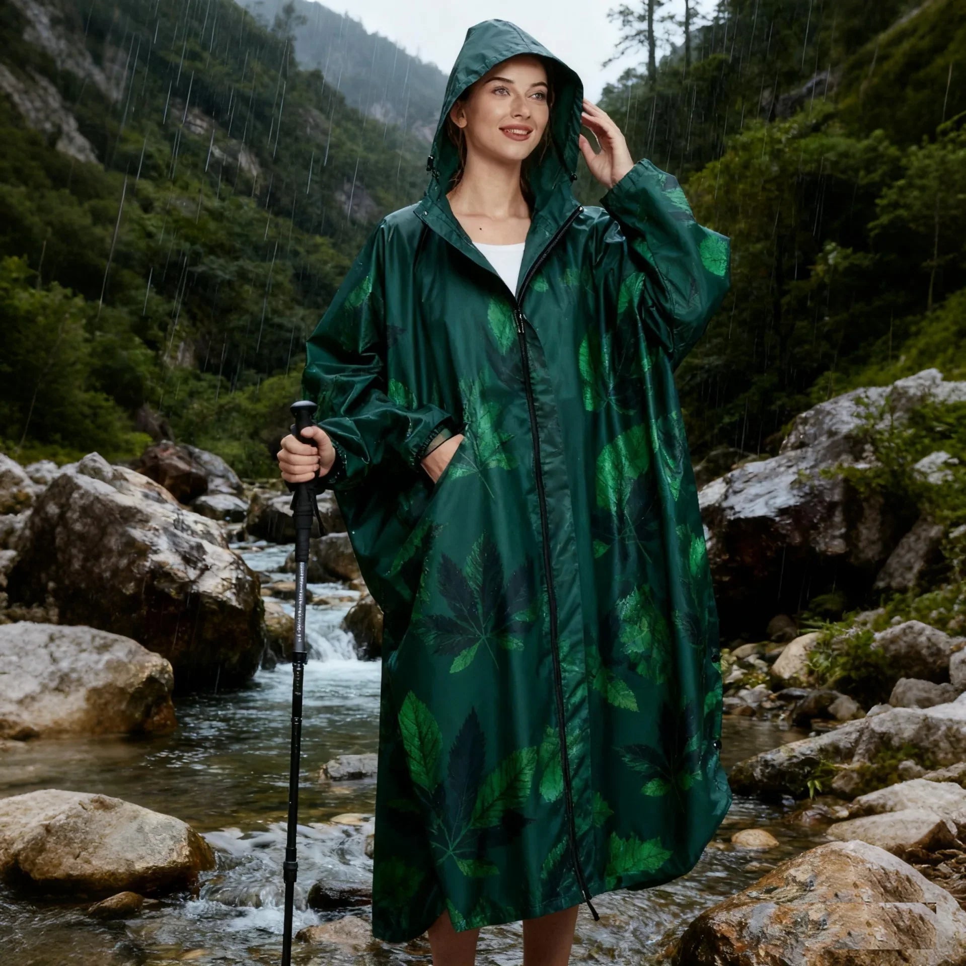 2025 Women's Men's Adult Simple Windproof Lightweight Reusable Waterproof Raincoat for Cycling Hiking Walking Outdoor Activities