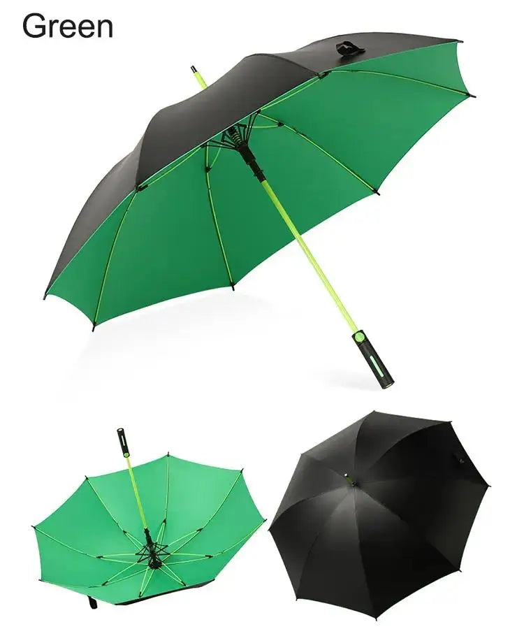 High-End Windproof Fabric Golf Umbrella Double Layer Unique Colors Travel Business Promotion Advertise Straight Rain Umbrella Secondary image