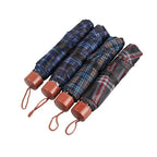 Wholesale Promotional 3 Folding Umbrella Lightweight Custom Logo Printing Wholesale Cheap Mini Umbrella Plaid Cloth