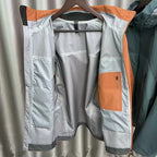 High-End Trilaminate Waterproof Breathing Bomber Jacket Soft Winter Windbreaker With Zipper Closure for Hiking Raincoat