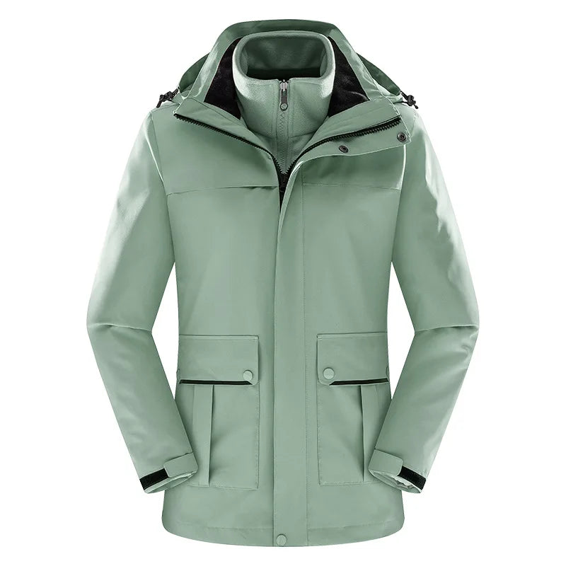 Women's and Men's Winter Fleece Jackets Hooded Warm Coats Sport Outdoor Fleece Jacket Coats