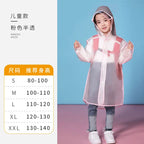 High Quality Kids Waterproof EVA Poncho Raincoat Eco-Friendly Cartoon Print Hooded School Raincoat Outdoor Activities