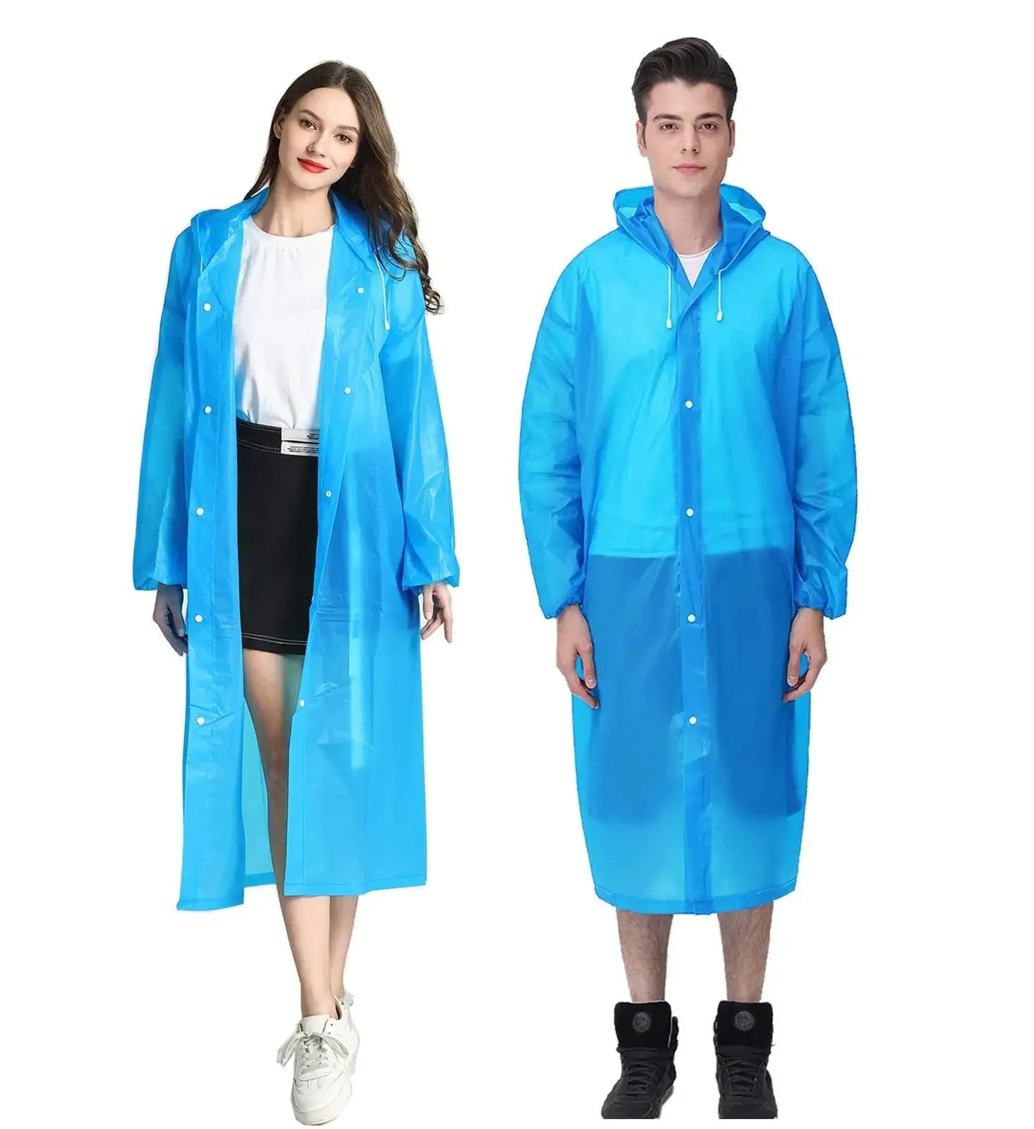 Hot Sale Custom Poncho Rain Gear Cheap Price EVA Adult Reusable Waterproof Raincoat Outdoor Activities Hiking Custom Logo Long