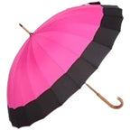 Japanese Products Outdoor  Umbrella 24 Ribs Windproof Creative Parasols Red