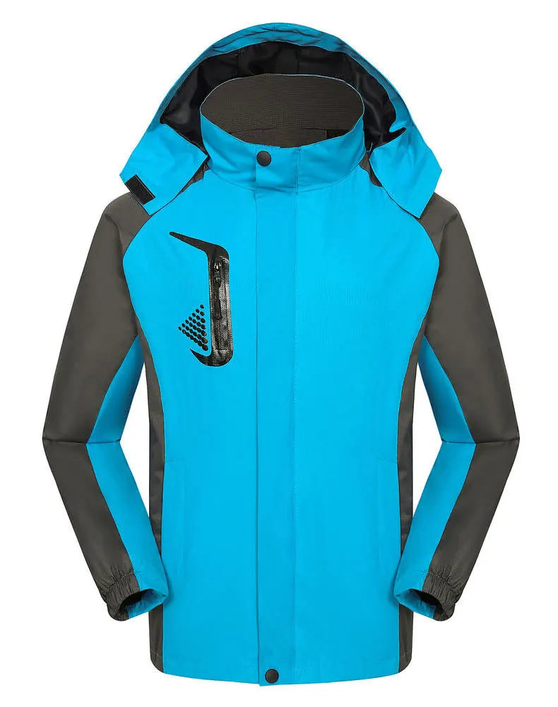 High Quality Source Factory Supply Cheap Outdoor Rain Jacket Breathable Hiking Jacket Raincoat Hooded Waterproof Raincoat Suit Secondary image