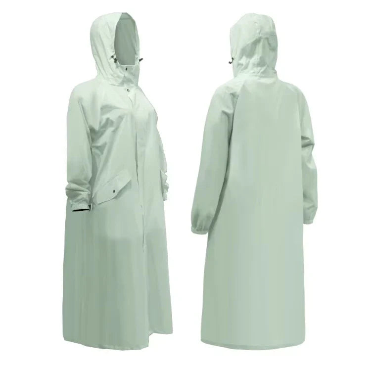 Senior Casual Trench Raincoat Waterproof Loose Knee-Length French Bat Sleeve Design Waterproof Poncho Rain Wear Main image