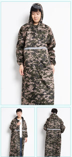 Long PVC Raincoat Custom Design Emergency Poncho Waterproof Suit for Men