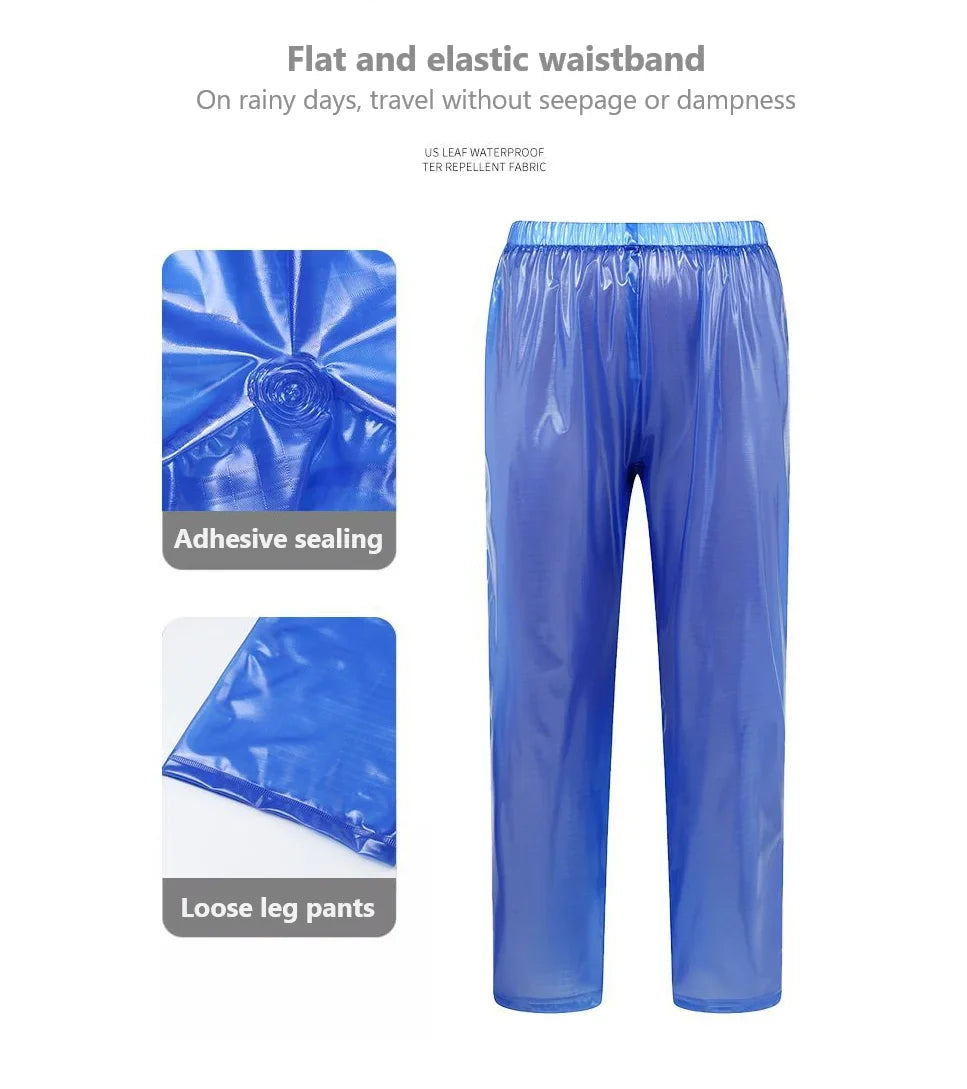 Raincoat and Rain Pants Suit, Pvc Transparent Material, Rainstorm Proof, Riding and Taking Away Duty Secondary image