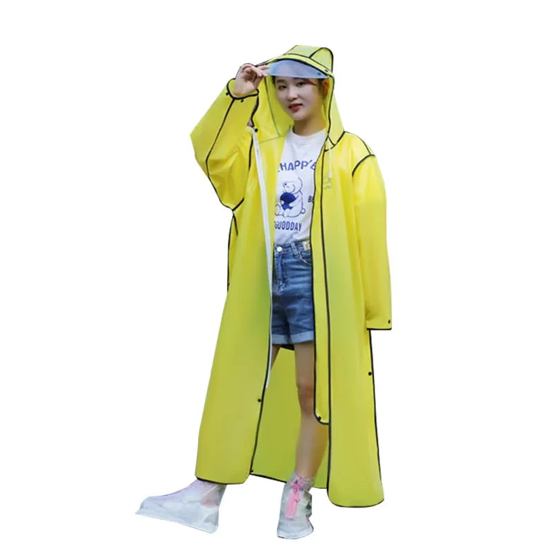 Customizable Poncho Raincoat EVA Fabric Waterproof Windproof Motorcycle Riding Walking Scooter Use Logo Decoration Outdoor Tours