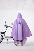 Modern Design Adult Ladies and Girls EVA Long Raincoat Backpack Waterproof Windproof for Outdoor Electric Bicycle