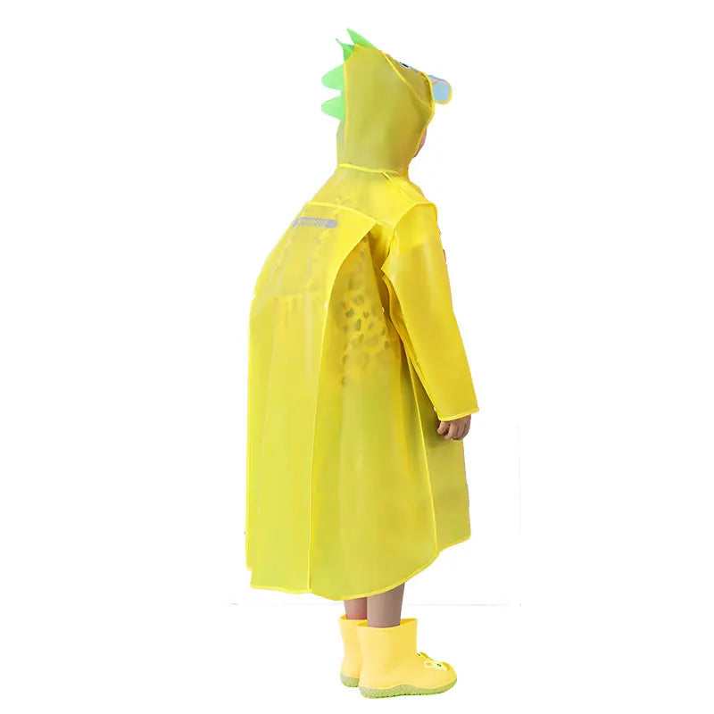 New Style High Quality Waterproof Raincoat for Kids Factory Supply Healthy Portable Cartoon Printing Reusable