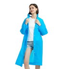 Rain Poncho Waterproof Hooded Long Clear Raincoat for Adults Men and Women Rainwear Reusable EVA Unisex Camping Outdoor Event