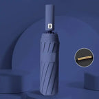 Compact Travel Folding Umbrella Windproof Rainproof Auto Open/Close Anti-UV Plastic Handle Manual Control Pongee Big Travel