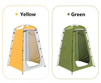 Portable Single-Layer Outdoor Travel Privacy Shower Tent Waterproof Oxford Fabric Fiberglass Spacious Dressing Changing Camping