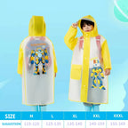 Factory  High Quality Thickened EVA Waterproof Kids Poncho Cartoon Rain Coat for School Children