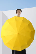 Promotion 23''*12k Carbon Fiber ABS Handle Umbrella 8k Contrast Color Rainy Sunny Days UPF50+ UV Protection Outdoor Business Use