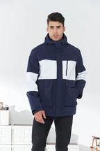 High-End Polyester Outdoor Hardshell Jacket for Men and Women Thick Warm Fleece Ski Suit With Printed Logo for Travel and Tours