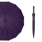 Factory Straight Auto 16-Ribs Golf Umbrella Waterproof and Windproof Travel Adult Design Semi-Automatic Control for Wholesale