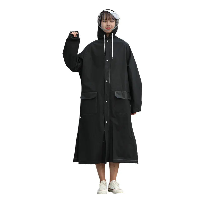 Factory Supply Adult Raincoat New Fashion Design PVC Extended Waterproof Jacket Windproof EVA Material Reasonable Price Hiking Main image