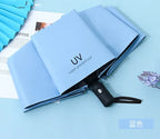 Portable 3-Folding Anti UV UPF50+ Windproof Waterproof Umbrella Portable for Travel Wholesale Custom Logo Printing