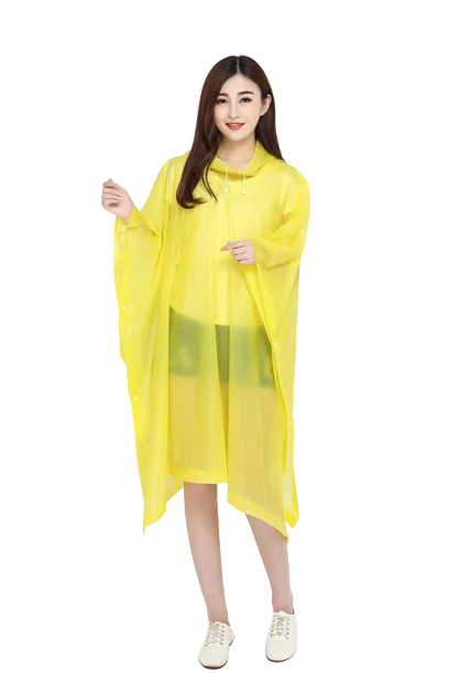Custom Logo Adult EVA Outdoor Waterproof Raincoat Hooded Poncho Rainwear Travel Reusable Windproof Jacket Bicycle Riding Girls