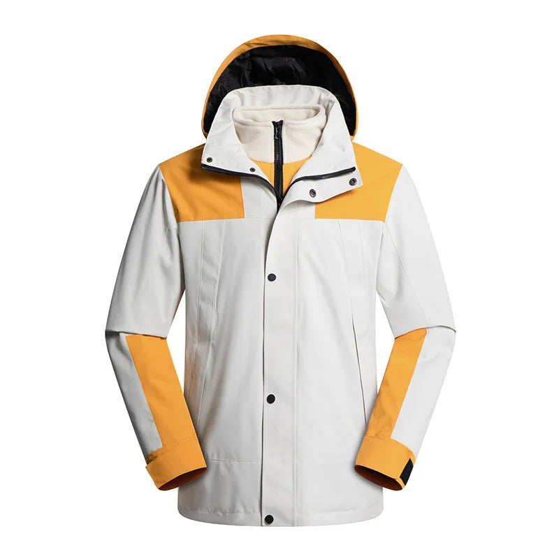 Custom Men's Hiking Softshell Jacket Waterproof Outdoor Raincoat for Climbing and Sports