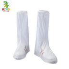 PVC Shoe Cover With High Barrel  Elastic Band Waterproof and Thickened Sole Wear-resistant Rain Proof  Shoe Cover
