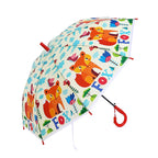 Steel Travel  POE Transparent POE Umbrella Waterproof Adult  With Long Handle Daisy Flower Leaves Umbrella for Kids