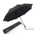 Factory 25 27 30 32 Inch Carbon Fiber Golf Umbrella Super Light Windproof & UV-proof Manual Folding for Adults