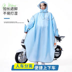 Thickened EVA Waterproof Motorcycle Scooter Raincoat Windbreaker Long Rain Coat Customized logo