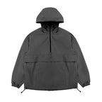 Unisex Rain Jacket With Big Pocket Custom Logo Print Waterproof Hooded Outdoor Poncho Single Layer Rain Wear Raincoat Adjustable