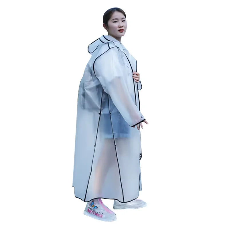 Customizable Poncho Raincoat EVA Fabric Waterproof Windproof Motorcycle Riding Walking Scooter Use Logo Decoration Outdoor Tours