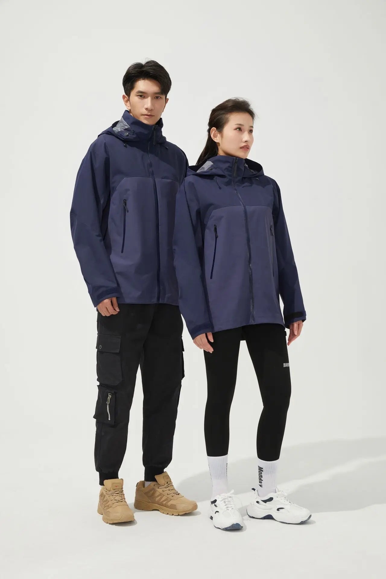 3-in-1Jacket Laminated Spring Autumn Outdoor Work Clothes Windproof Waterproof Fishing Gear for Mean  Women Rain Jacket