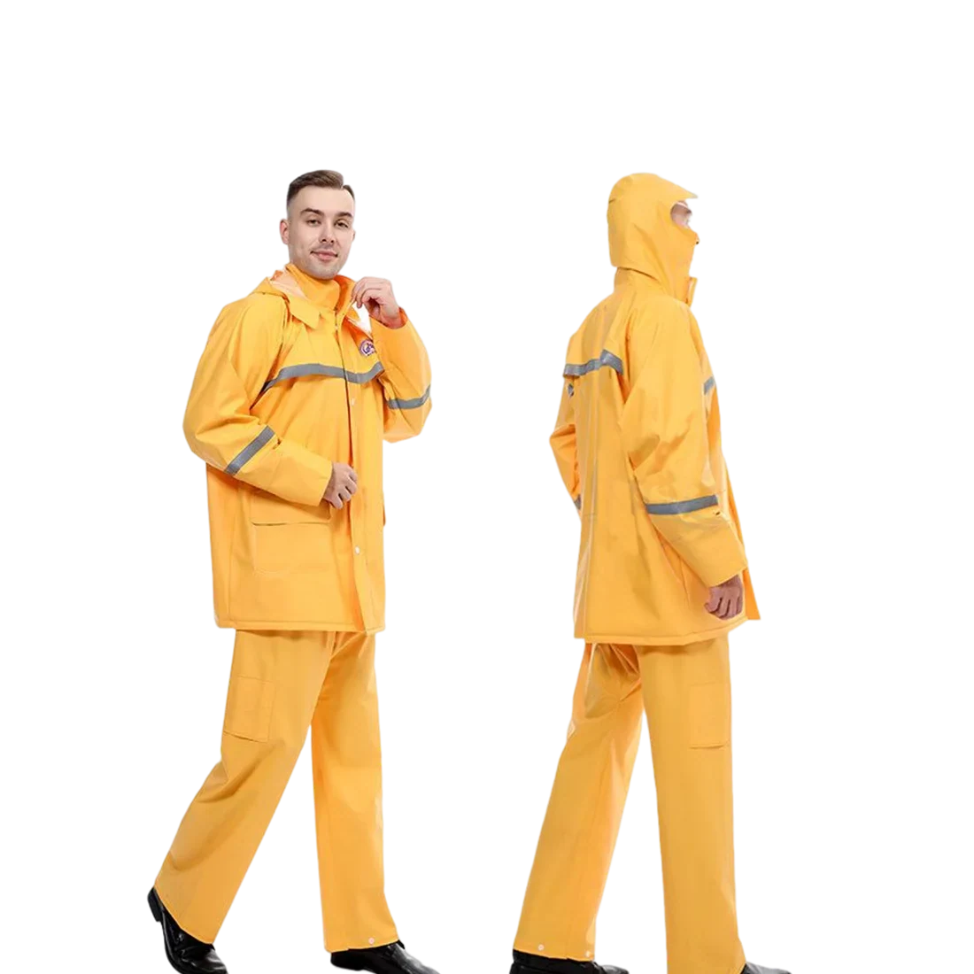 Wholesale PVC Reflective Rain Jacket Breathable Waterproof Clothes