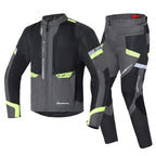 Outdoor Anti-Fall Motorcycle Raincoat Suit With Waterproof Cycling Rain Pants Hooded Jacket in Shirt Style for Motorcycles