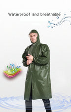 Wholesale Thickened Reflective Rain Gear  Long Raincoat