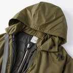 Unisex Dark Brown Polyester Pongee Windbreaker Thick Insulated Waterproof Outdoor Winter Coat Raincoat Jacket Rainwear